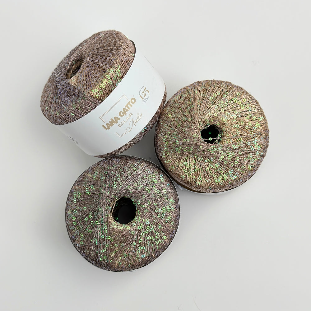 Eclaire - Pallietgarn - Chocolate Glow - 31097