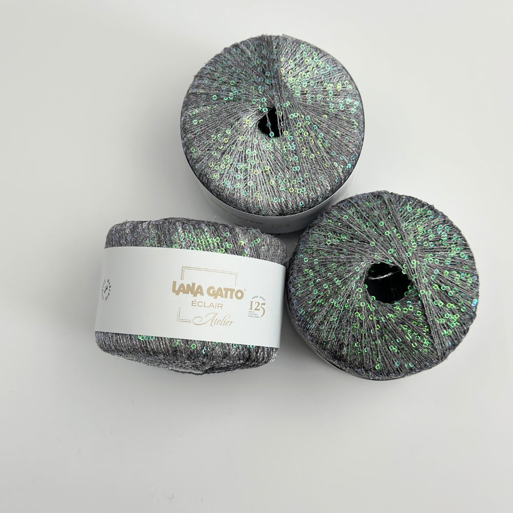 Eclaire - Pallietgarn - Silver Glow - 31098