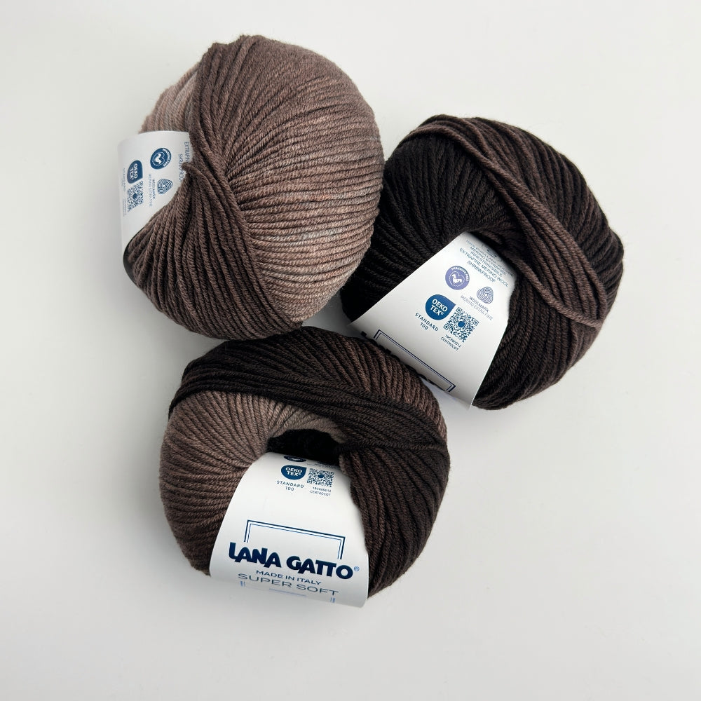 Supersoft Extrafine Merino 100% - Cocoa Print - 31189
