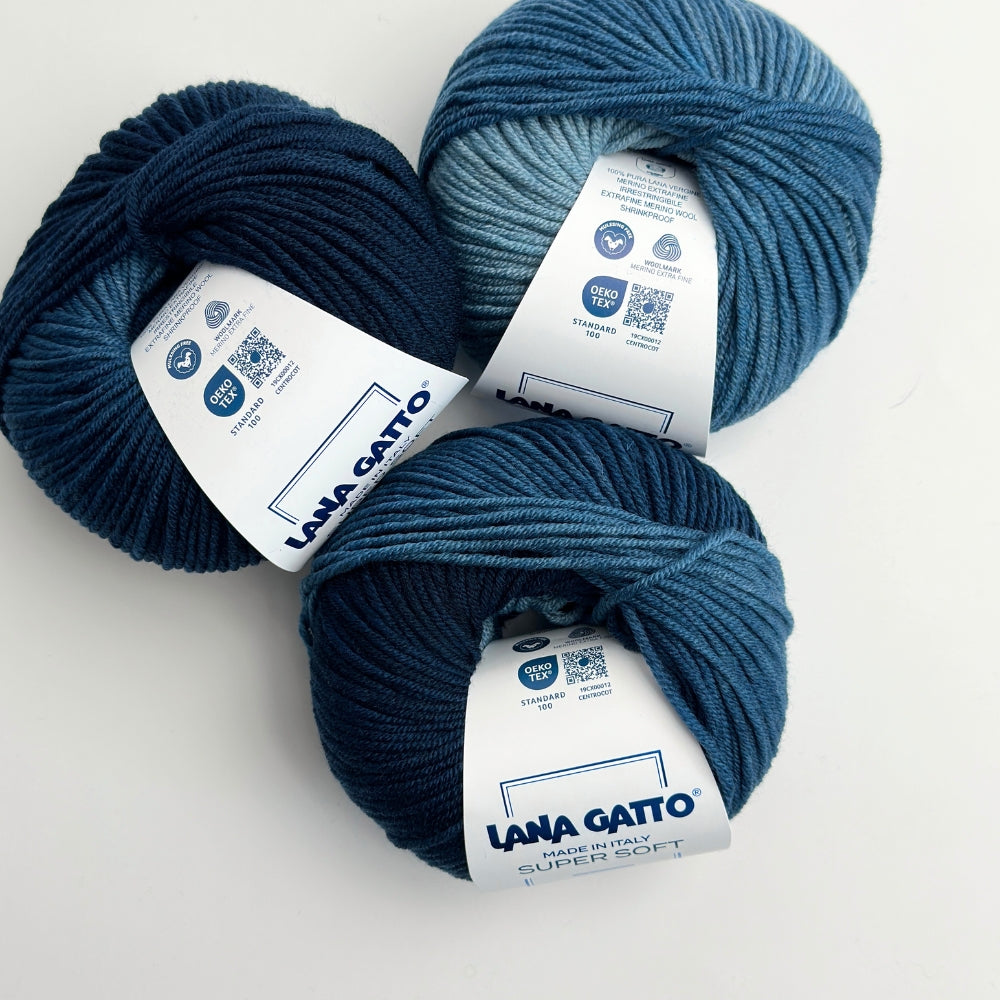Supersoft Extrafine Merino 100% - Sea Print - 31192