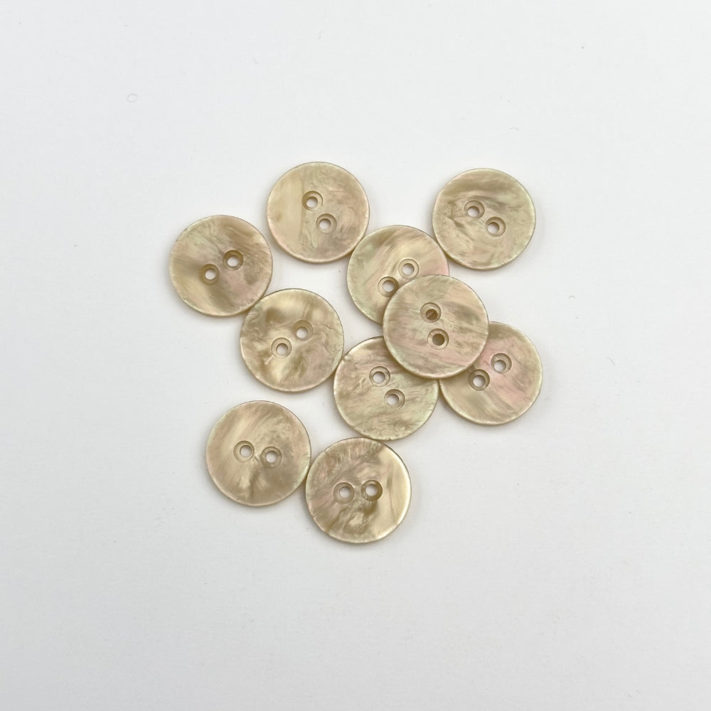 Knap - Plastik - Pearl - 18 mm