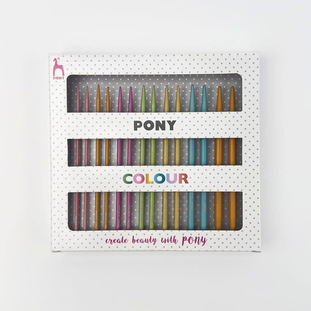 Pony Colour - Udskiftelige rundpindesæt - 3-7 mm - Aluminium