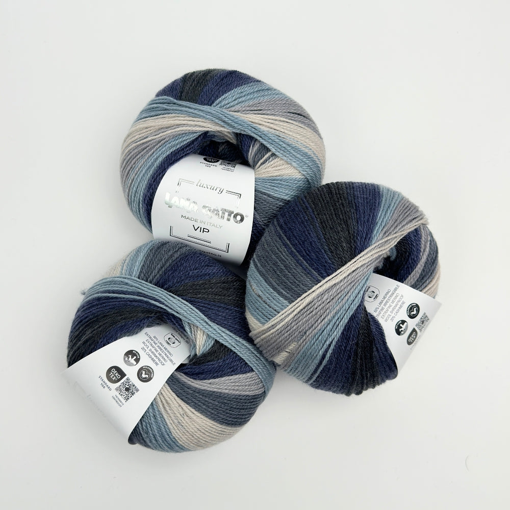 VIP Print - Cashmere/Merino - Glacier - A9672