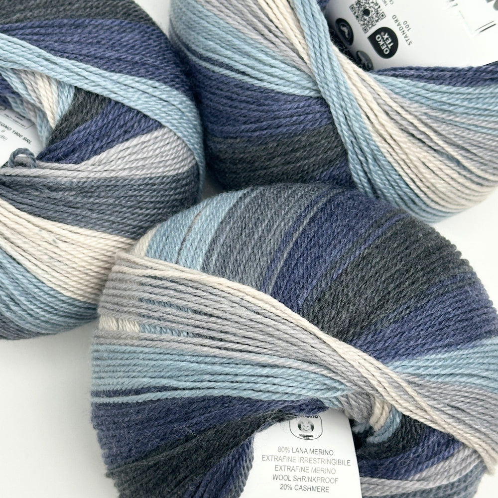 VIP Print - Cashmere/Merino - Glacier - A9672