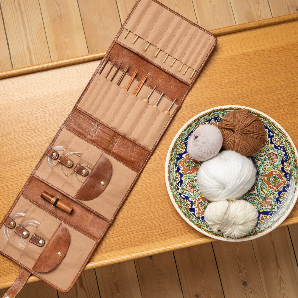 Redesigned Project 14 - Etui til udskiftelige strikkepinde (XL) - Walnut
