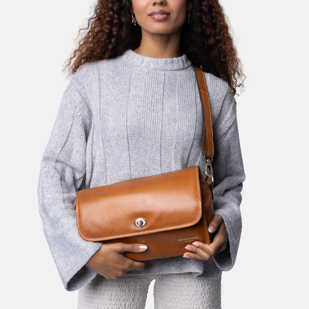 Redesigned Project 74 - Strikketaske - Burned Tan