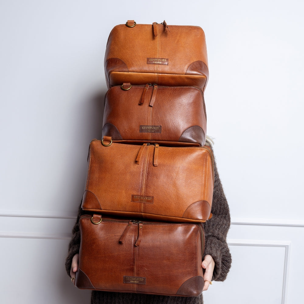 Redesigned Project 79 - Strikketaske (L) - Burned Tan