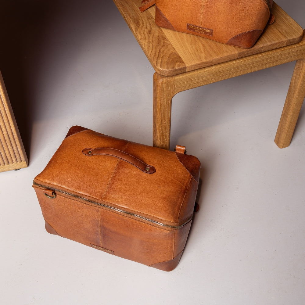 Redesigned Project 80 - Strikketaske (XL) - Burned Tan