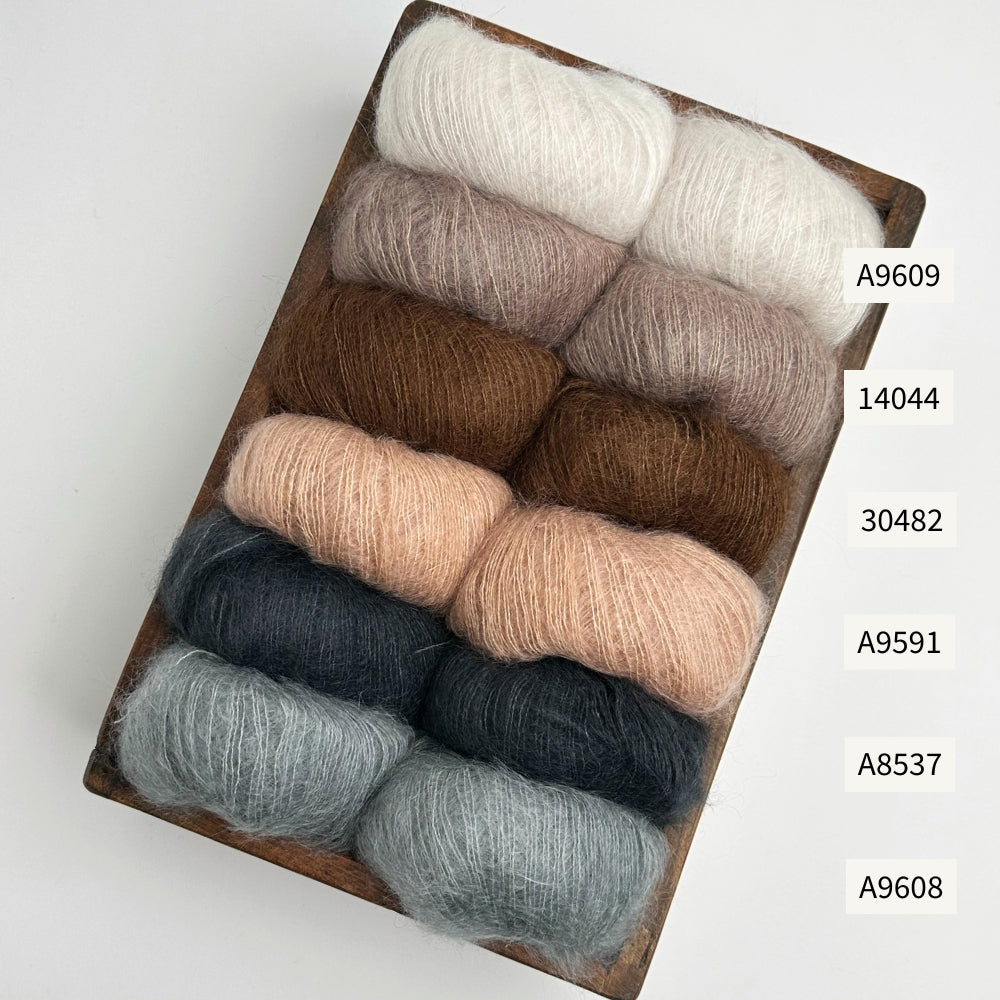 Knitting kit - Sorbet Cardigan from Mille Fryd - Silk Mohair