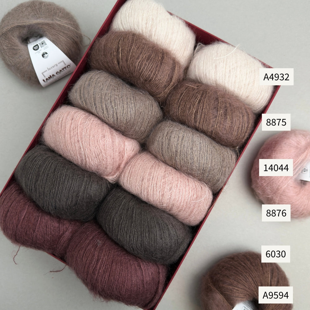 Knitting kit - Sorbet Cardigan from Mille Fryd - Silk Mohair
