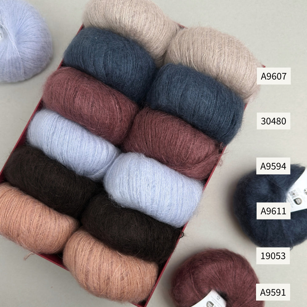 Knitting kit - Sorbet Cardigan from Mille Fryd - Silk Mohair