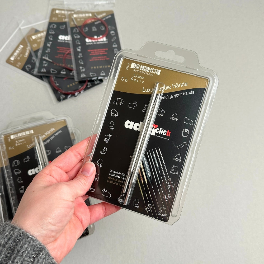 Addi Click Basic - Udskiftelige rundpindesæt (3.50-15.00 mm)