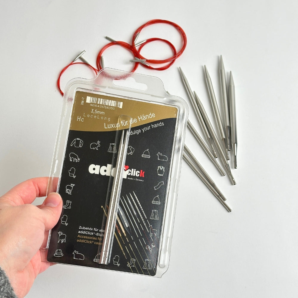 Addi Click Lace - Udskiftelige rundpindesæt (5-8.00 mm)