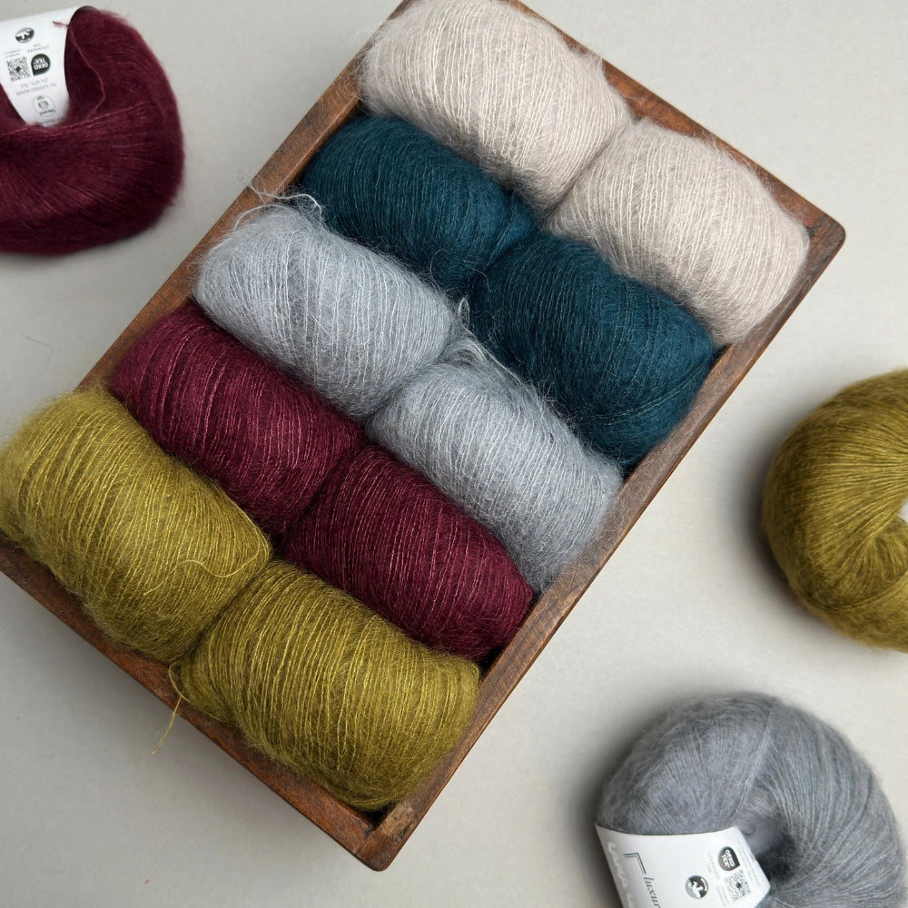 Strikkekit - Sorbet Cardigan (Kort) - Silk Mohair