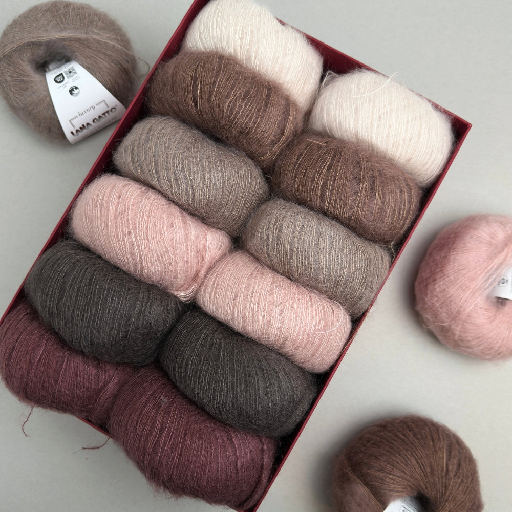 Strikkekit - Sorbet Cardigan (Lang) - Silk Mohair