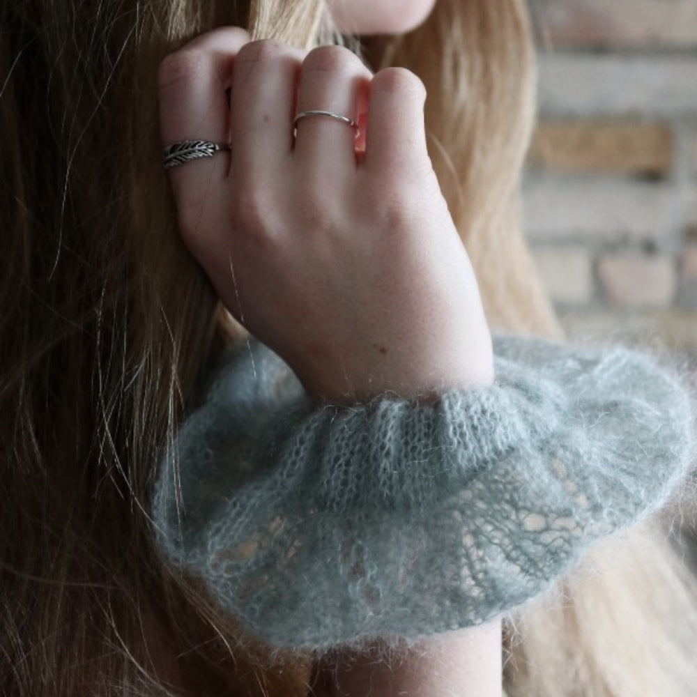 Flower Mohairscrunchie - Knitamore