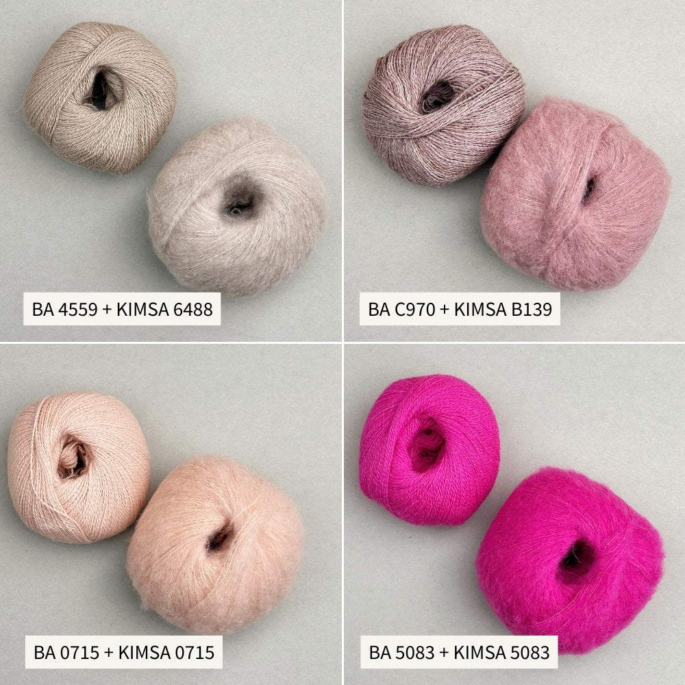 Knitting kit - Smuksak Scarf (Baby Alpaca + Kimsa)
