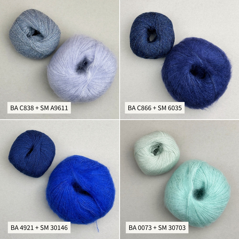 Knitting kit - Smuksak Scarf (Baby Alpaca + Silk Mohair)