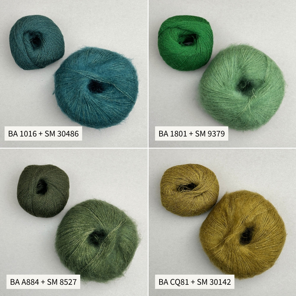 Knitting kit - Smuksak Scarf (Baby Alpaca + Silk Mohair)