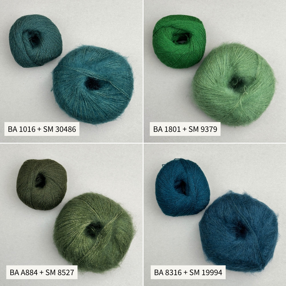 Knitting kit - Smuksak Scarf (Baby Alpaca + Silk Mohair)