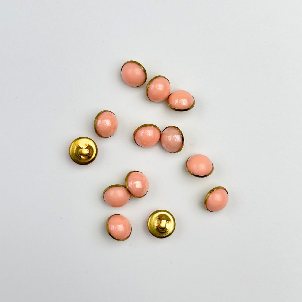 Knap - Metal/Rosa - 10 mm