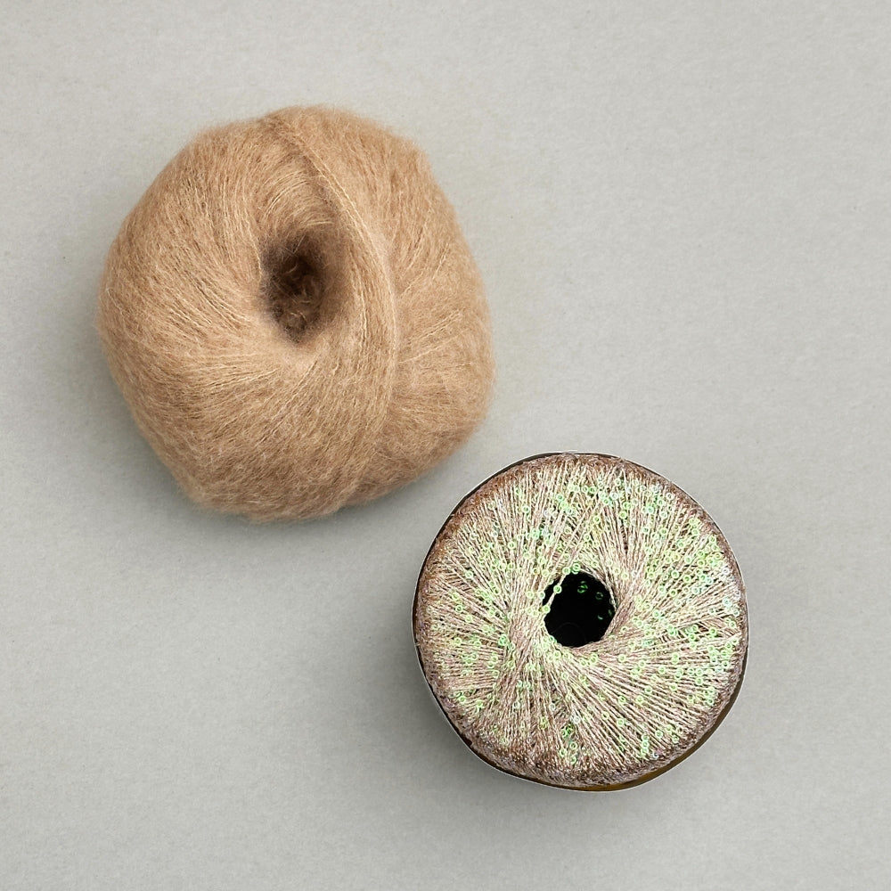Paillettes Scarf - Strikkekit (Kimsa og Eclaire)