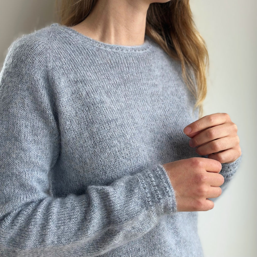Strikkekit - Johanne Bluse O-Neck - Mette Sandgaard Kühl (Baby Alpaca + Silk Mohair)