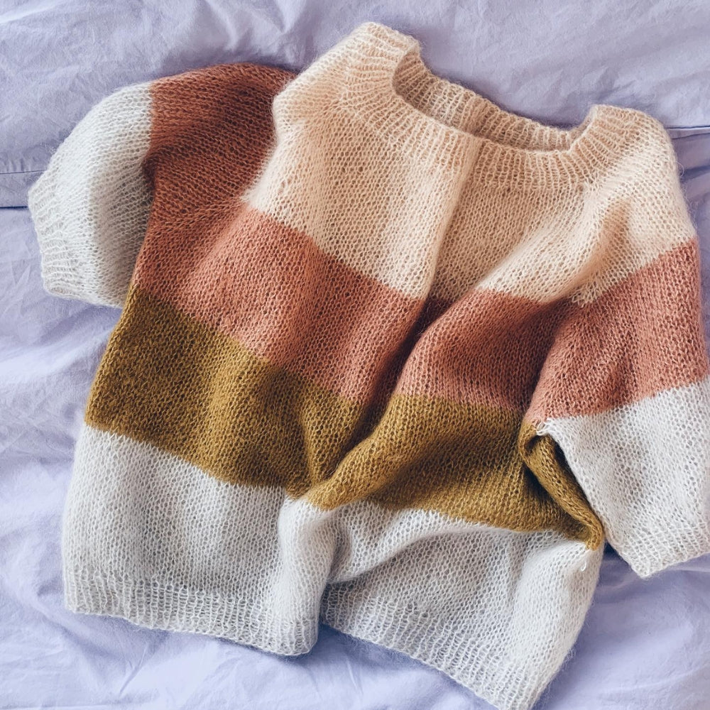 Strikkekit - Sorbet Bluse (Kort) - Silk Mohair