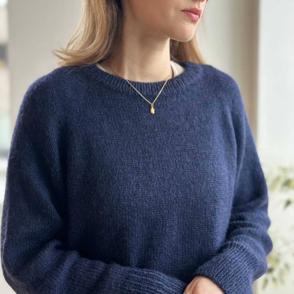 Strikkekit (uden opskrift) - Monday Sweater af PetiteKnit (VIP + Silk Mohair)