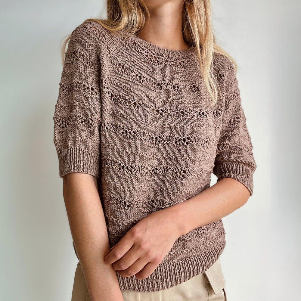 Strikkekit (uden opskrift) - Musling Tee af Le Knit (MerinoCot)