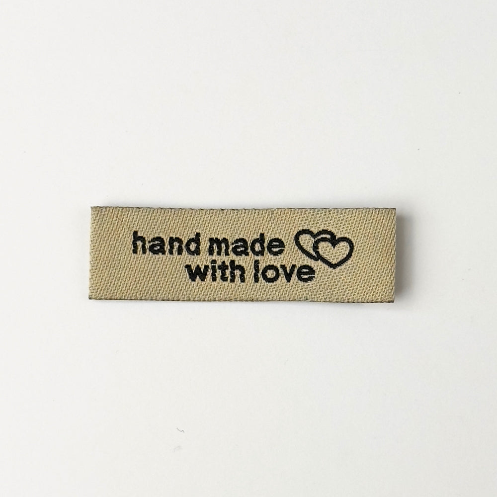 Label - Hand made with love (vælg farve)
