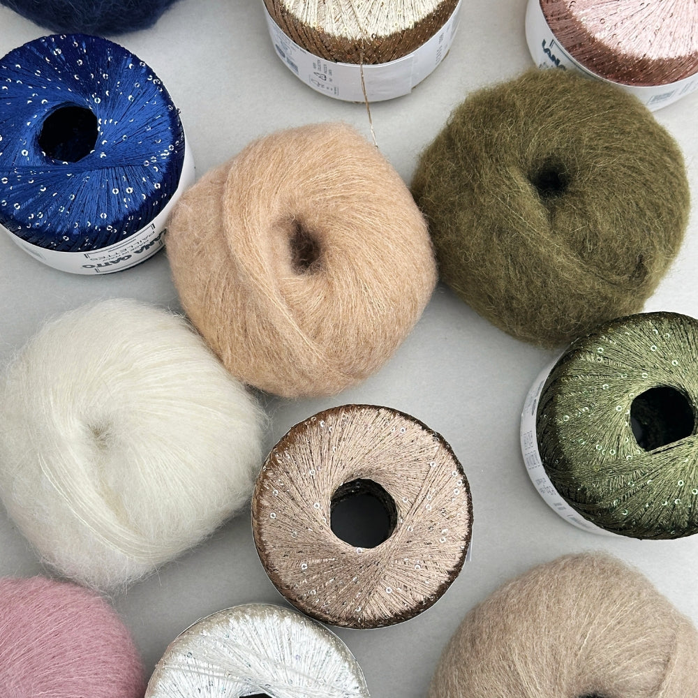 Paillettes Scarf - Strikkekit (Kimsa og Paillettes)