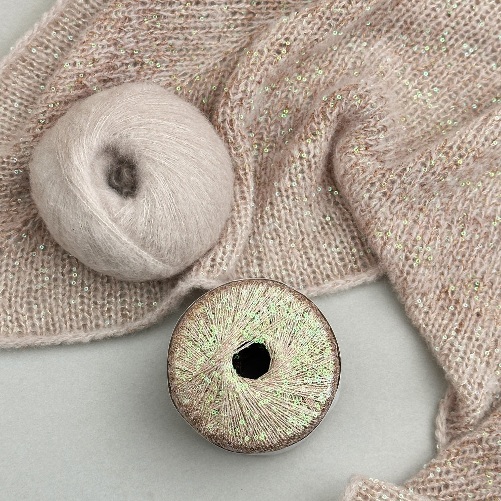 Paillettes Scarf - Strikkekit (Kimsa og Paillettes)