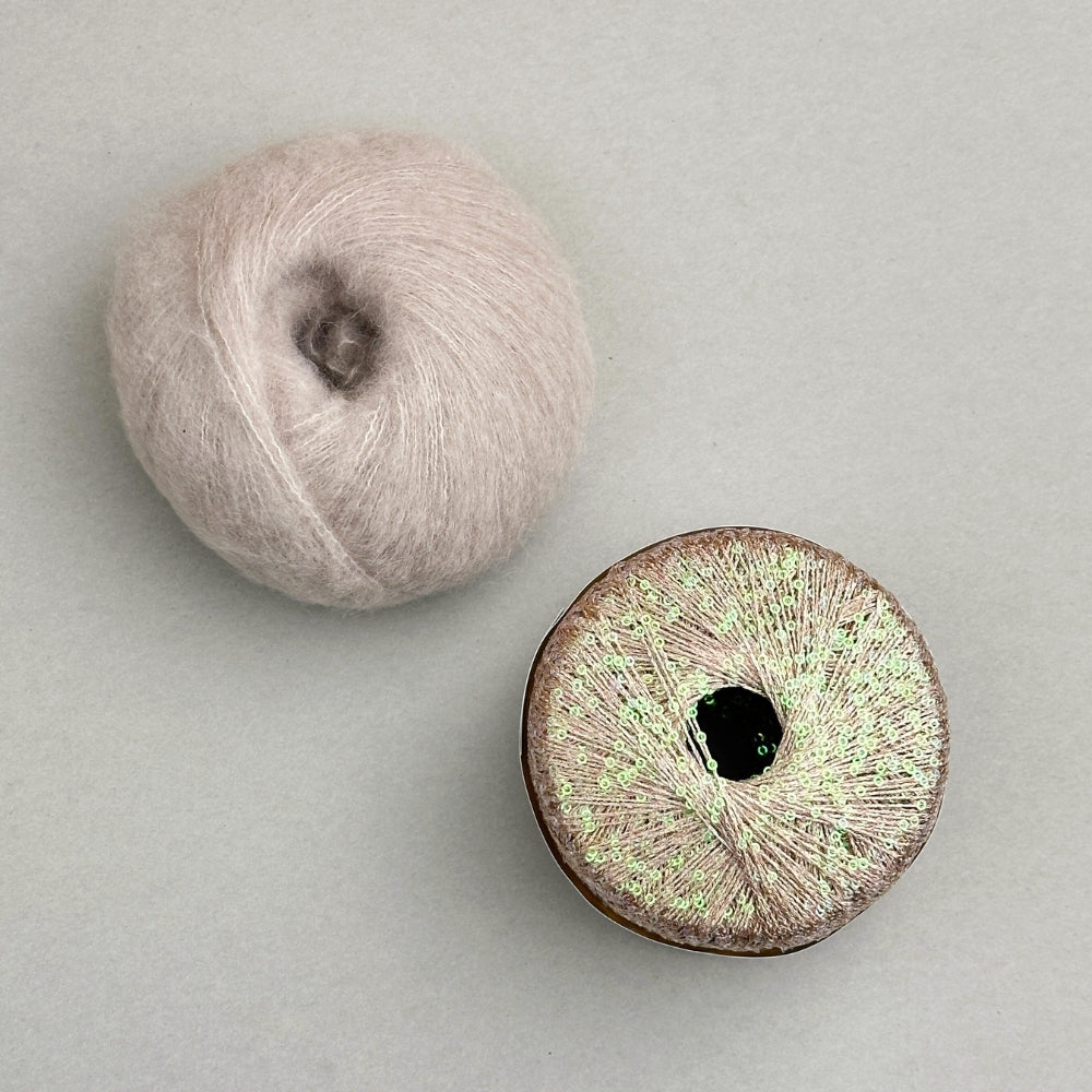 Paillettes Scarf - Strikkekit (Kimsa og Eclaire)