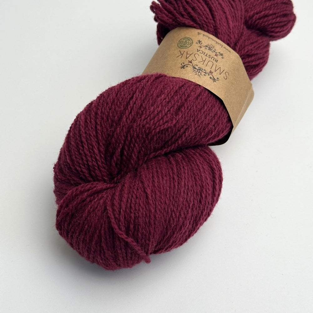 Rustica - Økologisk uld - Merlot - S095