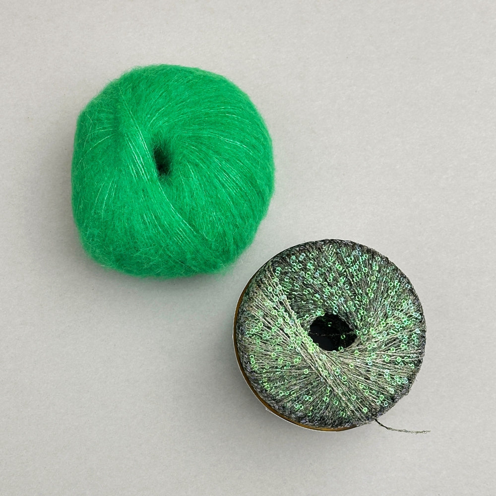 Paillettes Scarf - Strikkekit (Kimsa og Eclaire)