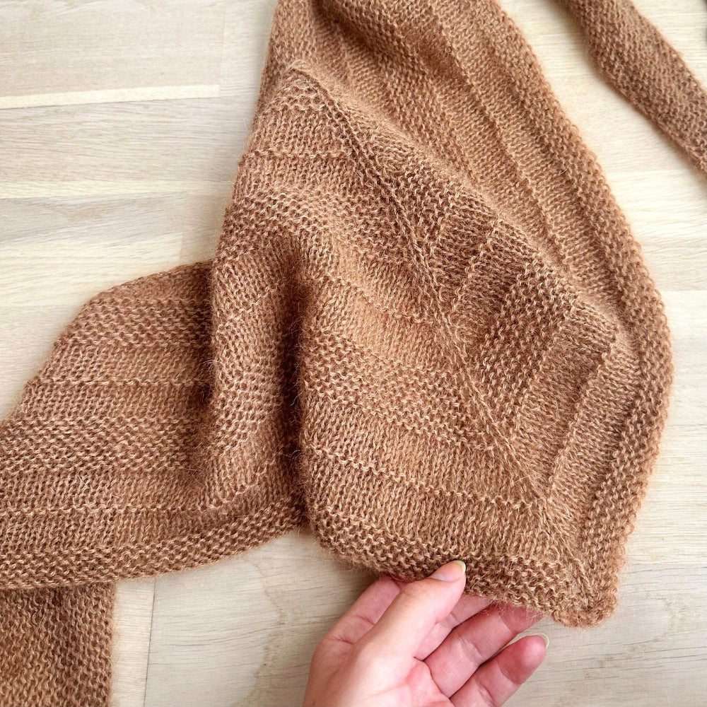Knitting kit - Smuksak Scarf (Baby Alpaca + Silk Mohair)