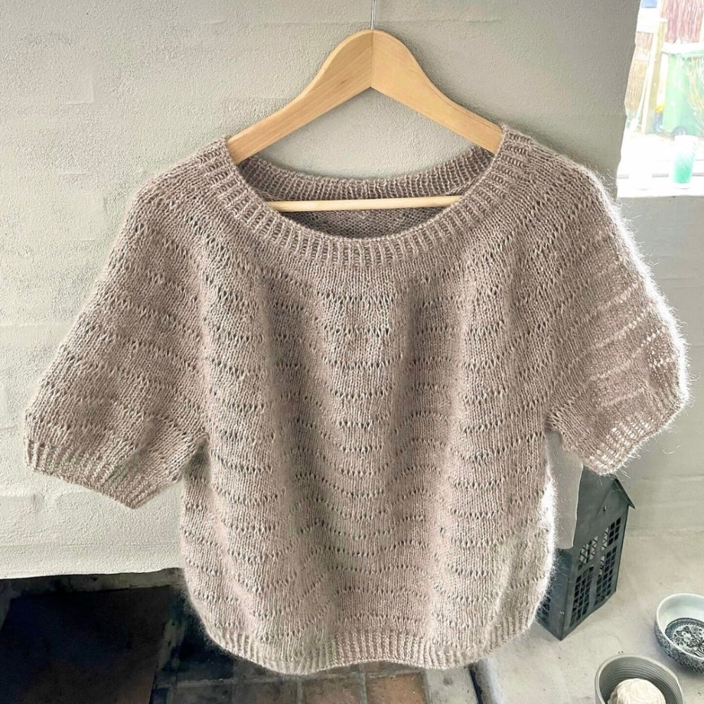 Strikkekit (uden opskrift) - Tide Tee af Hanne Rimmen (Porto Rico + Silk Mohair)