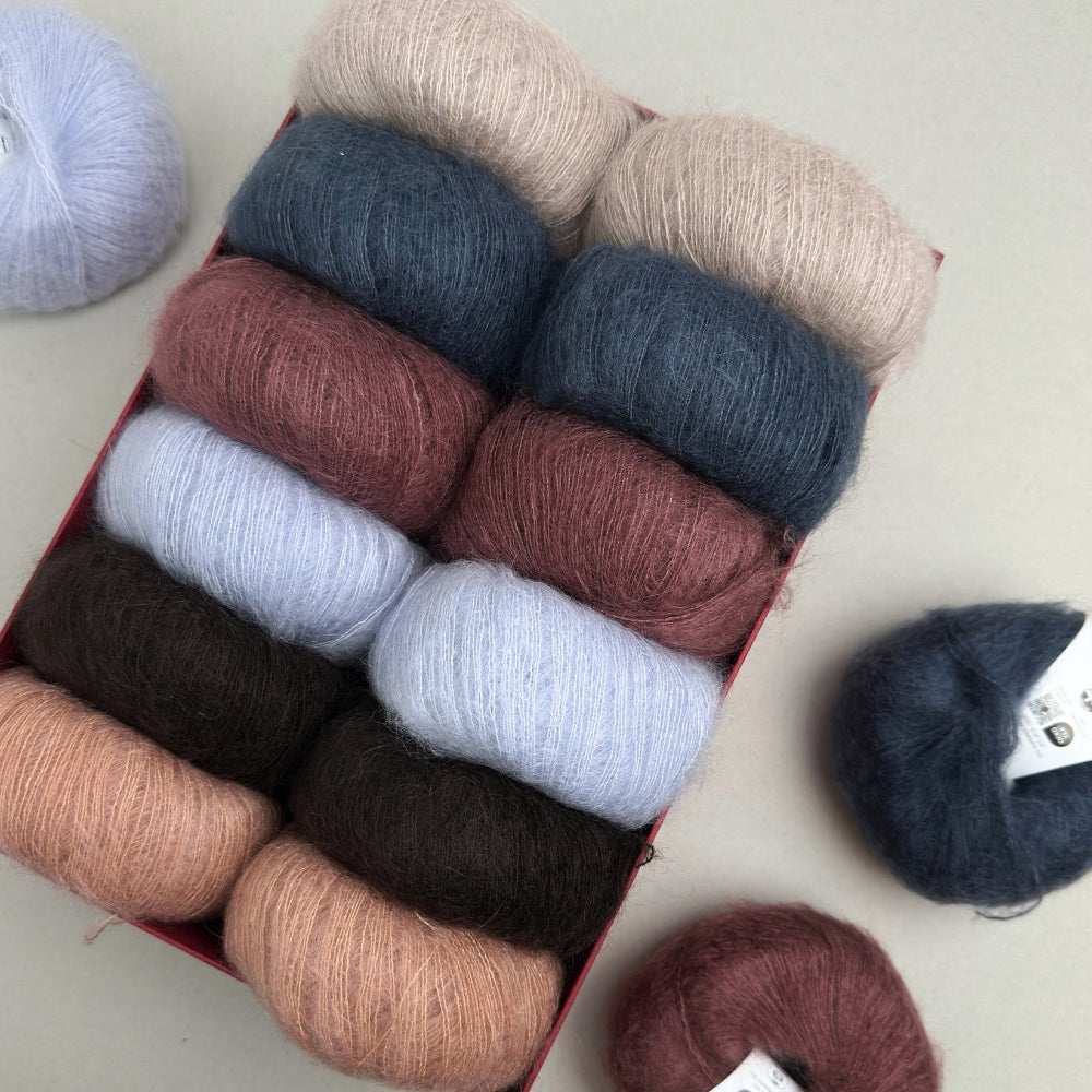 Strikkekit - Sorbet Cardigan (Lang) - Silk Mohair