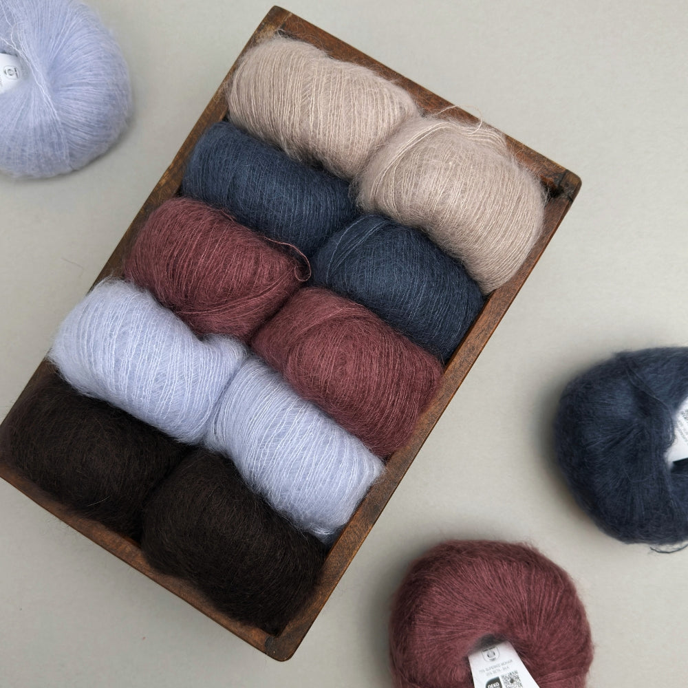 Strikkekit - Sorbet Cardigan (Kort) - Silk Mohair