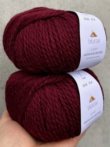 Chunky Andean Highland Wool - Merlot - B767