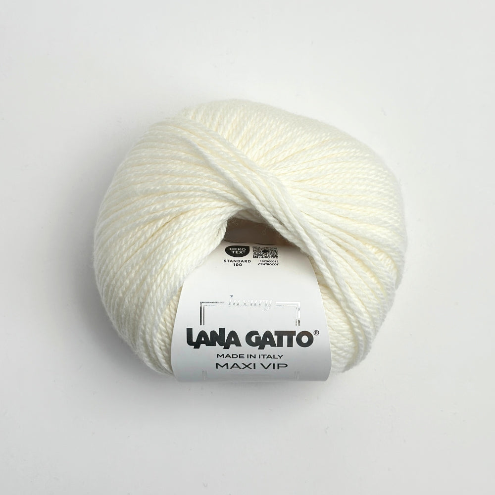 MAXI VIP - Cashmere/Merino - Snow White - 10001