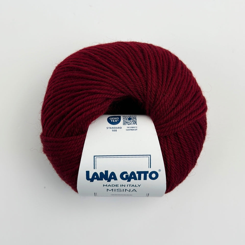 Misina - 100% Uld - Bordeaux - 1012