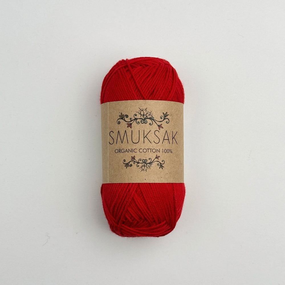 Organic Cotton 100%  - Scarlet Poppy - 1109