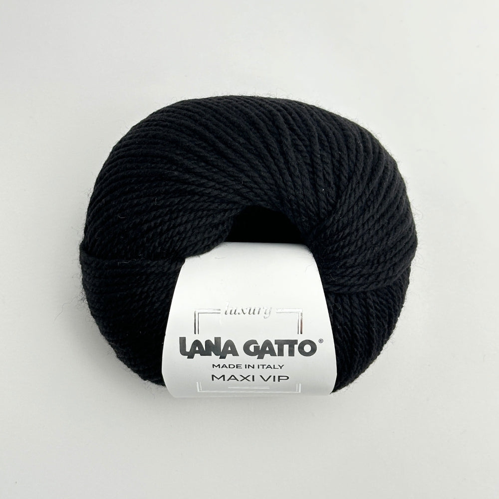MAXI VIP - Cashmere/Merino - Very Black - 1500