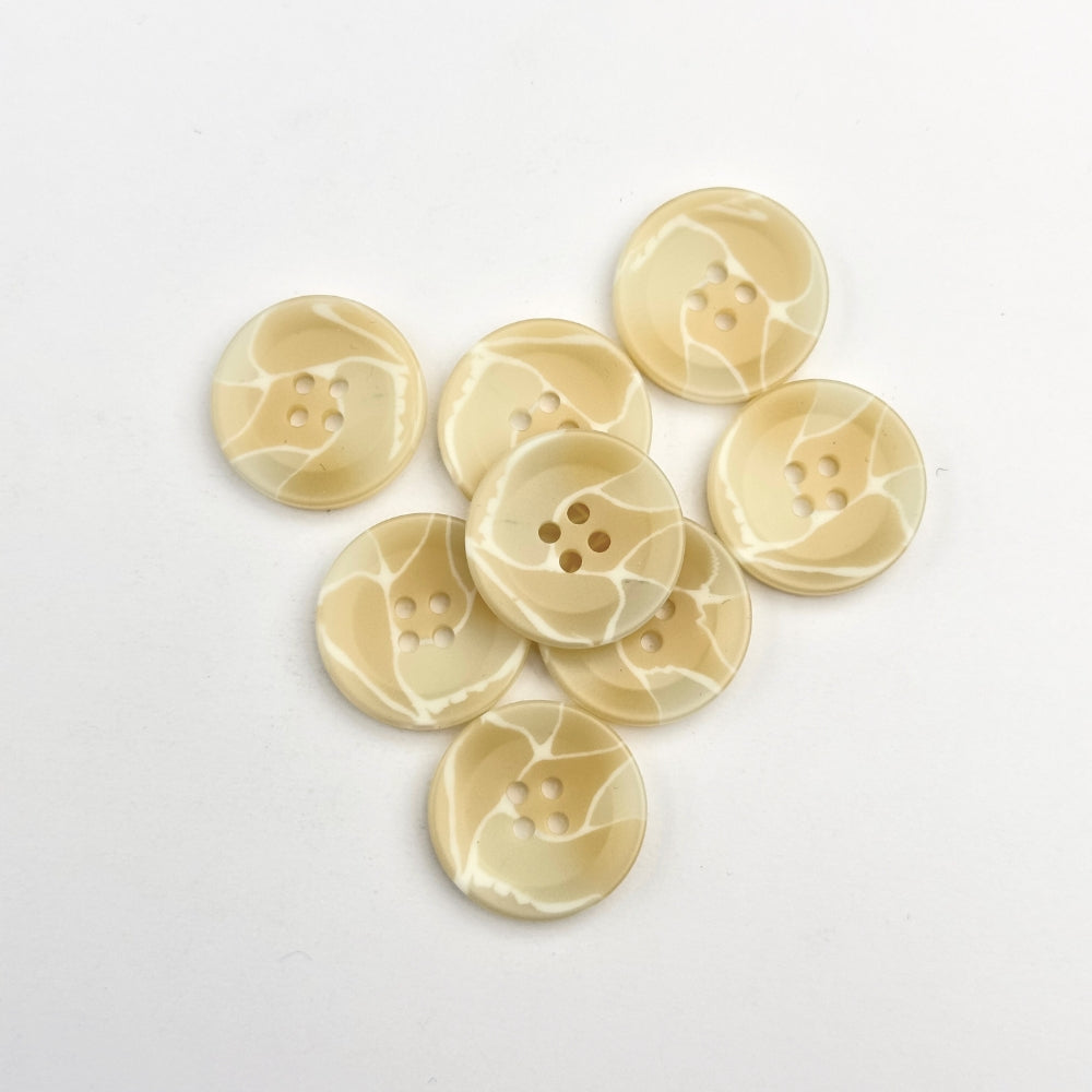 Knap - Mosaik - Creme - 23 mm