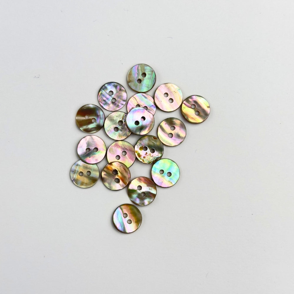 Knap - Ægte Perlemor - Natur - 11 mm