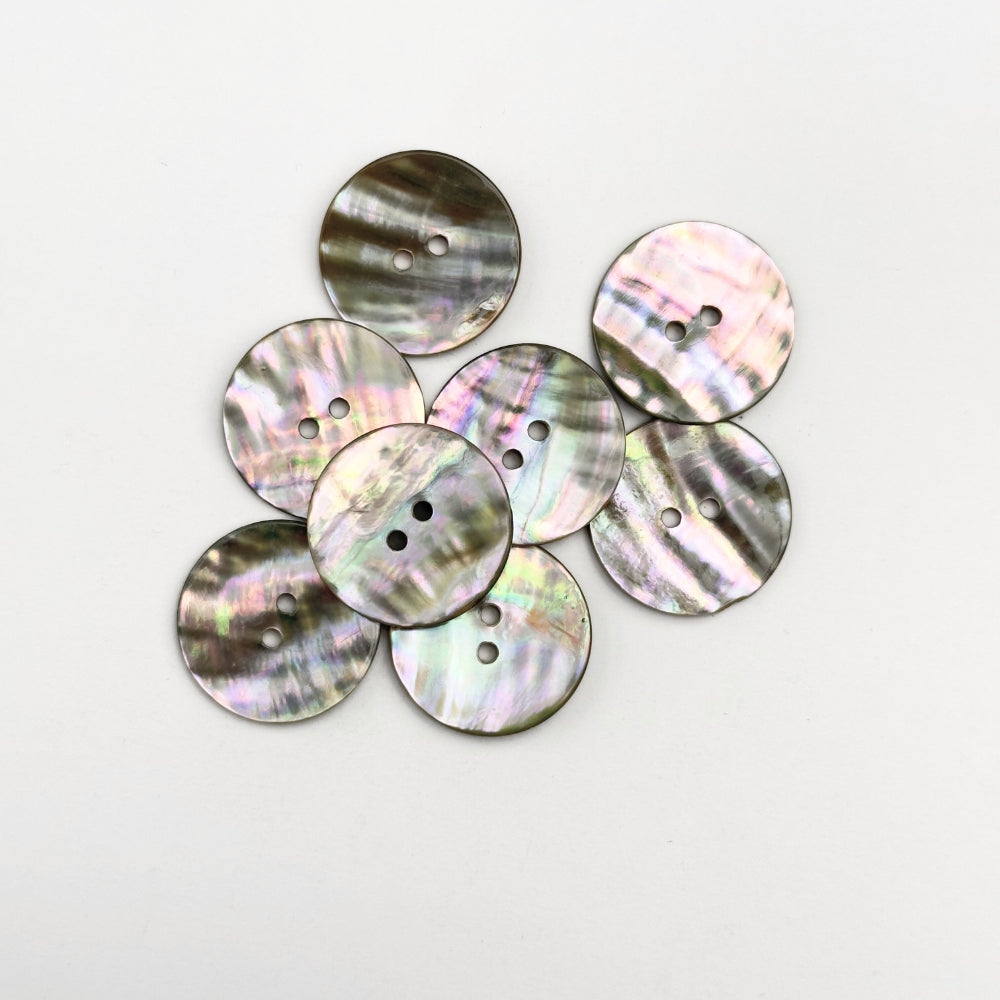 Knap - Ægte Perlemor - Natur - 23mm