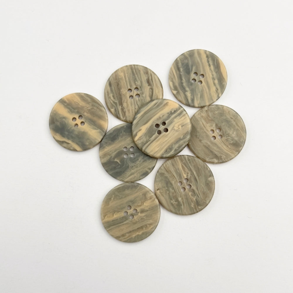 Knap - Meleret Grå - 23 mm