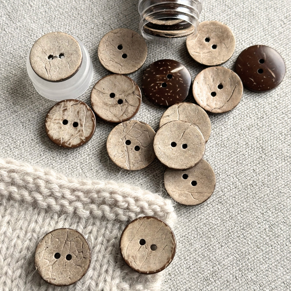 Knap - Kokos - 23 mm